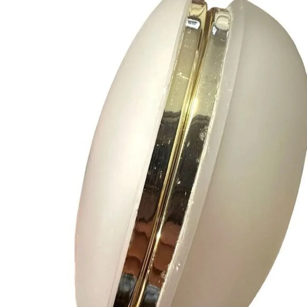 Cherry Blossom Trinket Box Set Satin‎ Glass Gold Tone Trim Hinged Top Vintage